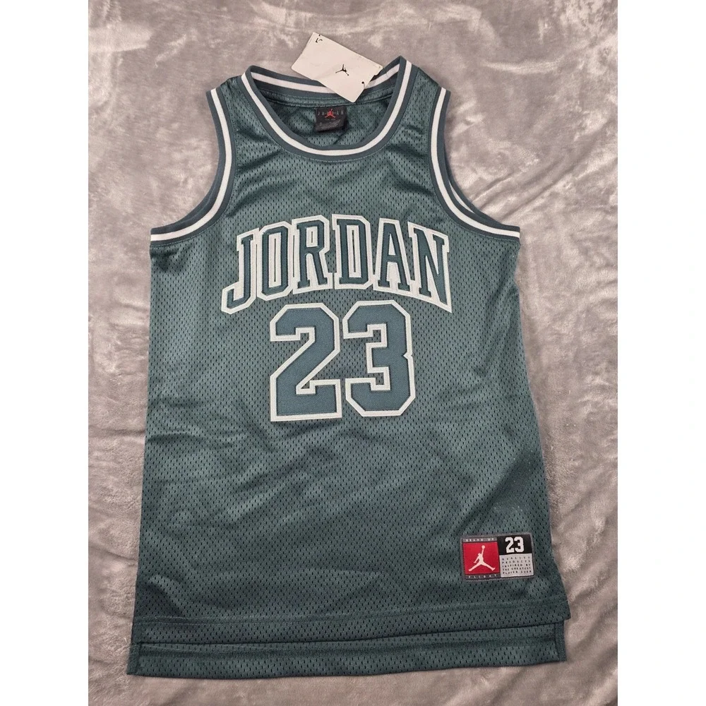 NWT Nike Air‎ Jordan 23 Mesh Jersey Youth Size Medium Teal Green